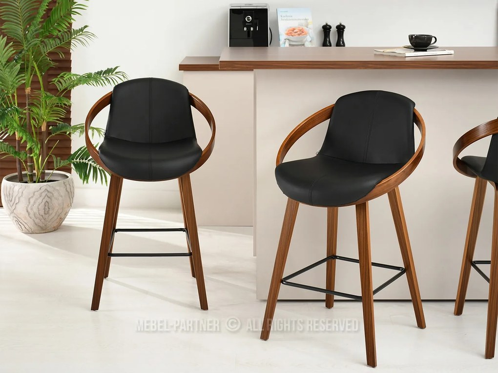 Scaun Lila H (nuc închis + nuc). Promo -8%. 1110713