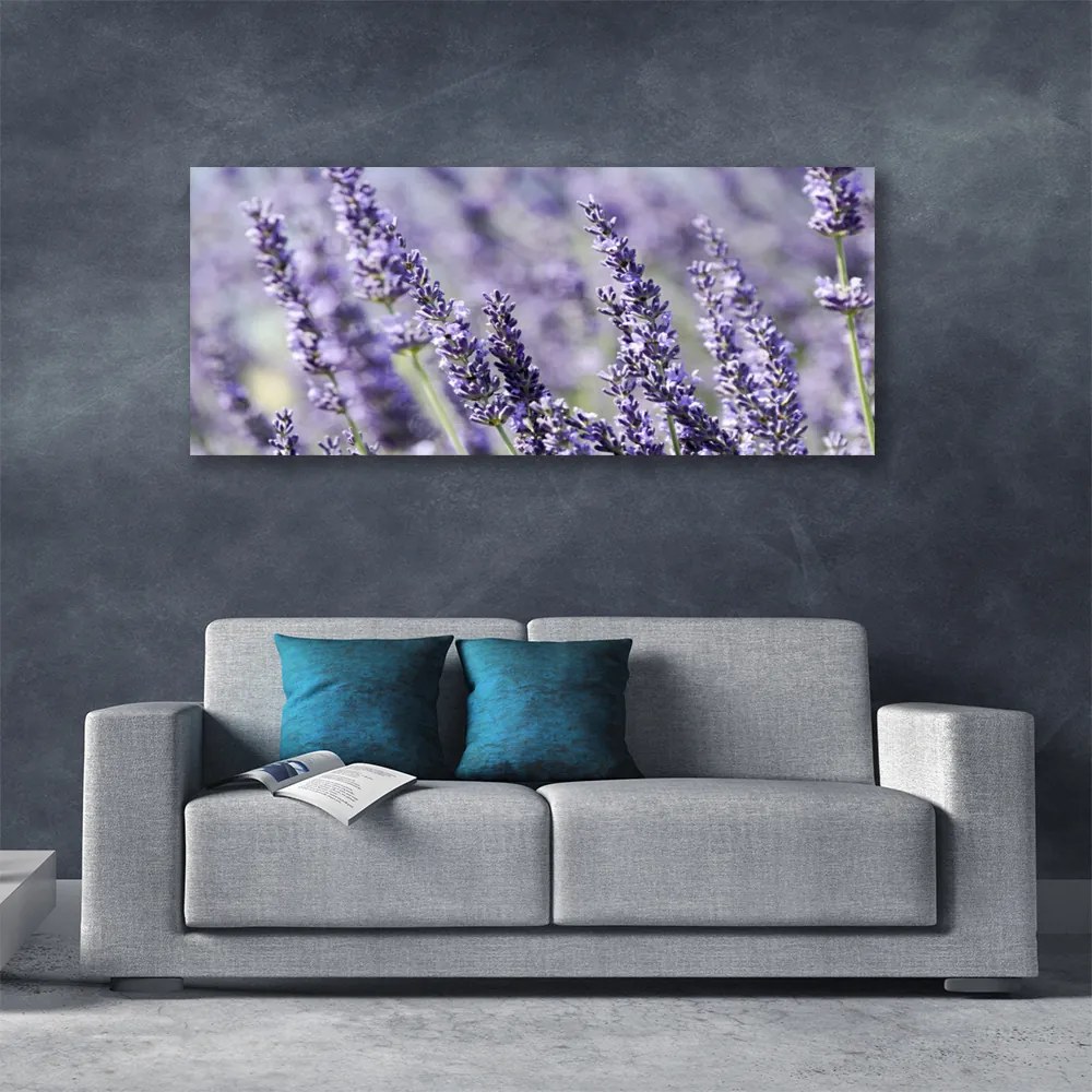 Tablou pe panza canvas Flori Floral violet