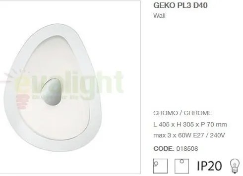 Aplica de perete GEKO PL3 D40 018508