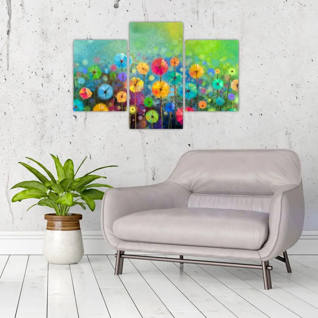 Tablou - Flori abstract (90x60 cm)