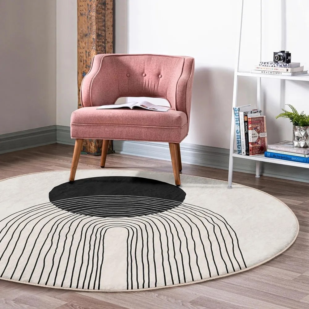 Covor crem lavabil rotund ø 100 cm Comfort – Mila Home