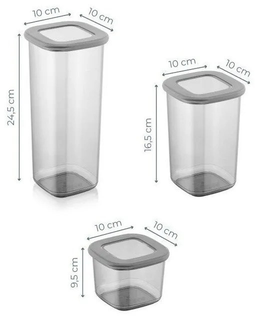 Recipiente 15 buc. pentru alimente Fresco – Hermia