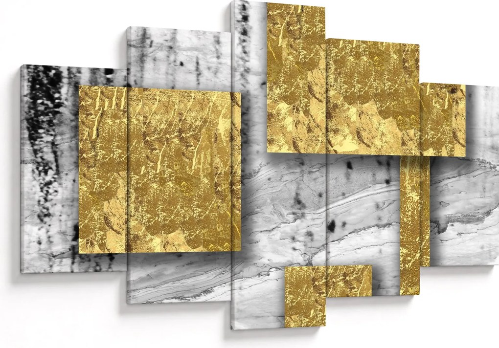 Tablou - Pătrate de aur N⁰3 (150x105 cm)