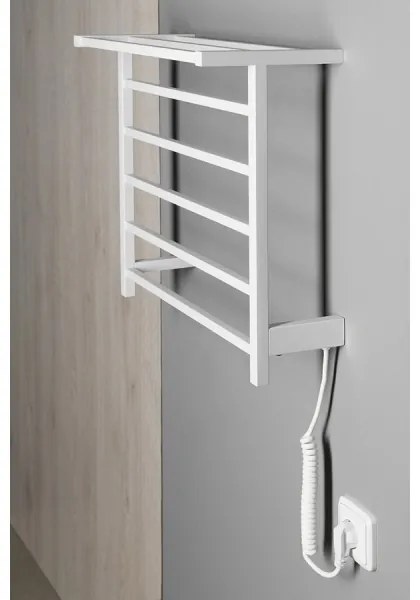 Sapho - Uscător electric pentru prosoape ELZOR 60W/230V 47x50 cm alb mat