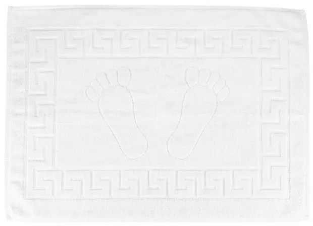 Set 2 prosoape pentru picioare Hotel Line, Bedora, 50 x 70 cm, 100% bumbac cardat, 650 gr/mp, alb