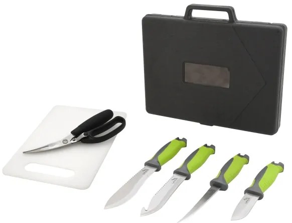 Trusă cu ustensile din oțel inoxidabil pentru grătar 6 buc.