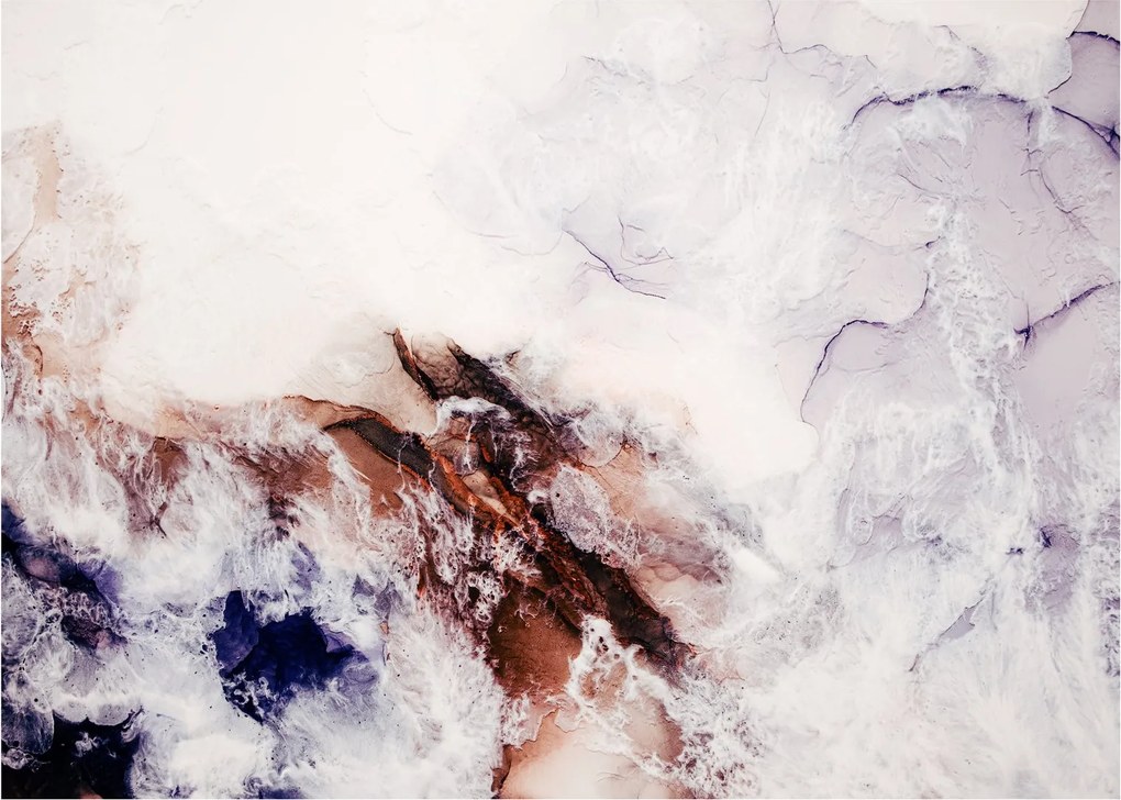Tablou pe sticlă - Marmură violet N⁰1 (70x50 cm)