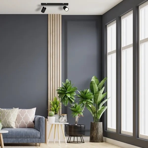 Spot LED TUNE 2xGU10/4,8W/230V negru