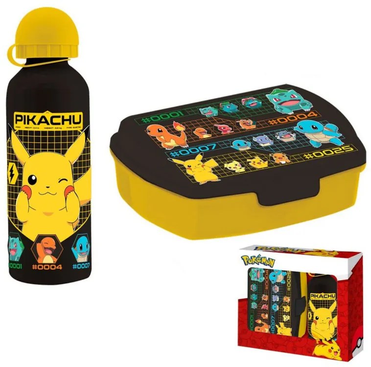 Pokémon Dark cutie pentru sandwich + set de sticle de aluminiu