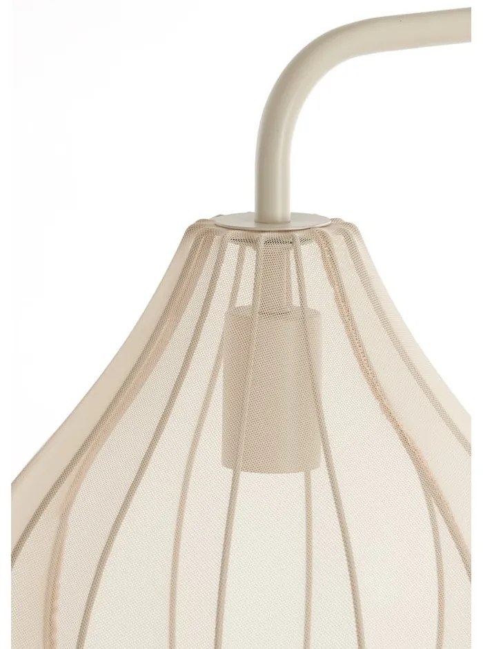 Lampadar bej cu abajur textil (înălțime 156,5 cm) Elati – Light &amp; Living