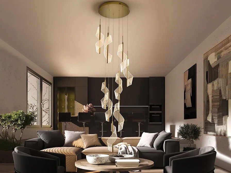 Lustra LED suspendata design modern Velas
