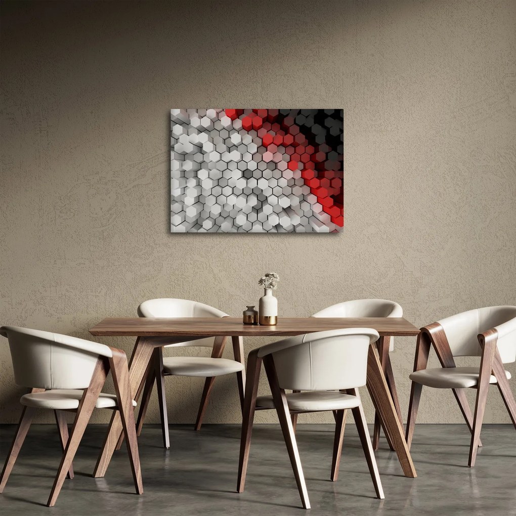 Tablou - 3D hexagoane (70x50 cm)