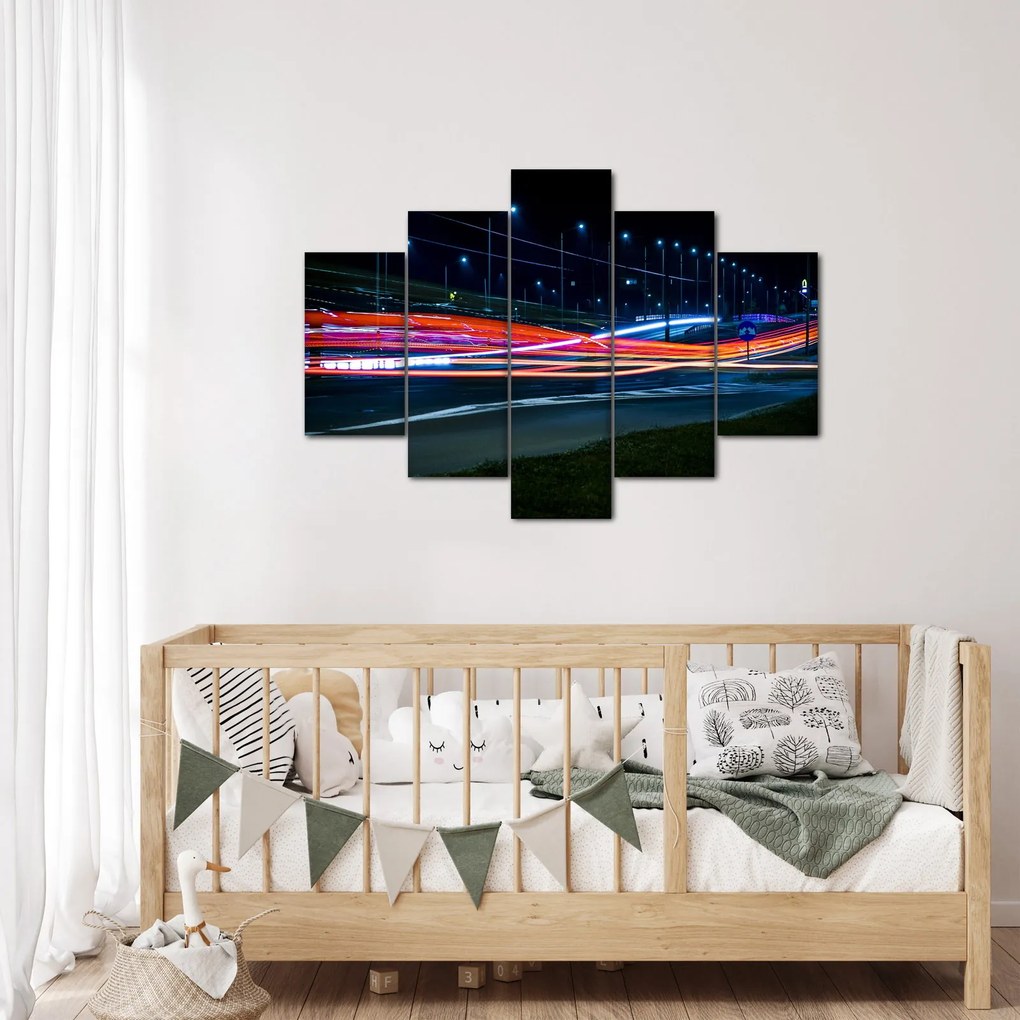 Tabloul orașului nocturn (150x105 cm)