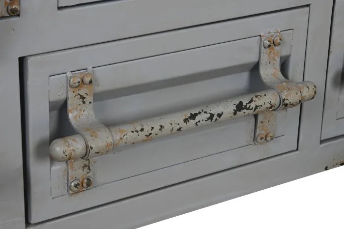 Dulap, gri, din metal, stil industrial, Cargo