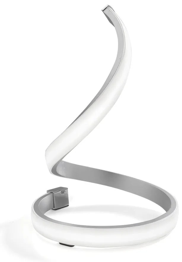 Veioza LED design modern minimalist NUR argintie crom
