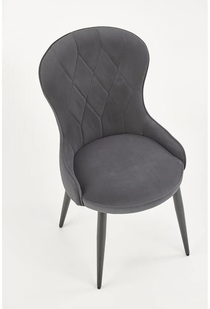 Scaun de bucaterie Rilla, gri/negru