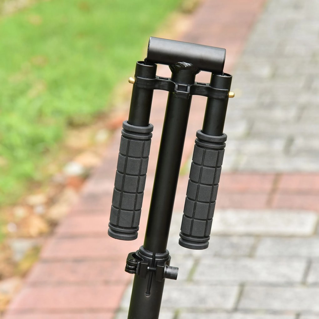 HOMCOM Trotinetă Pliabilă Scooter cu Ghidon Înălțime Ajustabilă Trotinetă Ușoară pentru Adulți și Copii (peste 14 ani) Tip Skateboard cu Frână Roți Mari Ø200 mm Aluminiu Capacitate 100kg | Aosom Romania