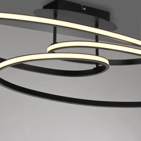 Plafonieră LED JUST LIGHT. 15321-18 LUMACA LED/33W/230V negru