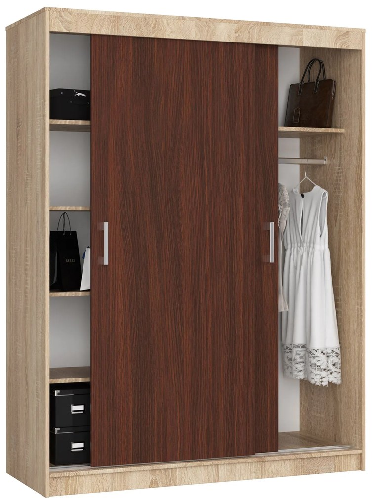 Dulap de haine Cosimo (Stejar sonoma + wenge). 1069439
