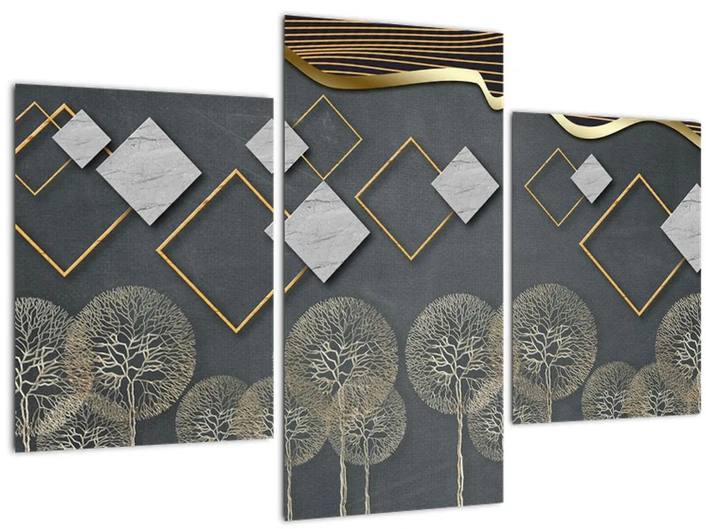 Tablou cu abstracție (90x60 cm)