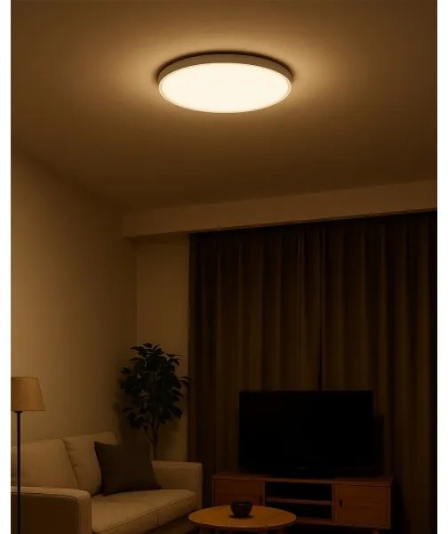 Plafonieră LED 32W, 230V, 3000/4000/6500K, diametru 40 cm, albă