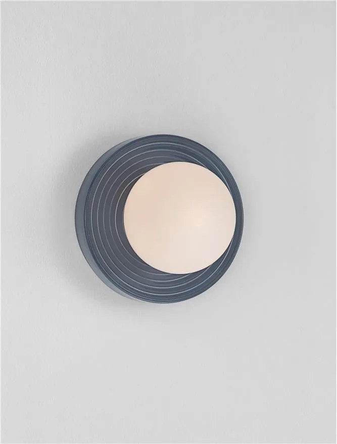 Aplica baie protectie IP44, Portelan blue gri, ORBIQUE 22cm