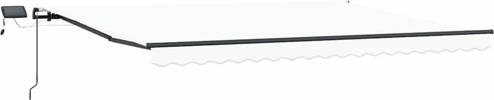 vidaXL Cortina Retractabilă Manual Alb 400 ×300 cm țesătură