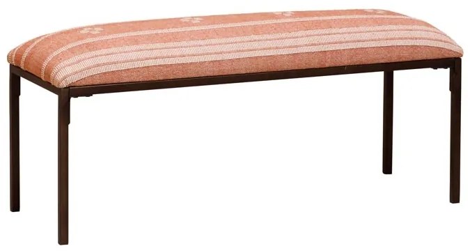 Bancheta din bumbac si metal, Red Kilim