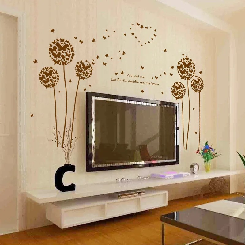 Sticker perete Flying Dandelions 45x60cm