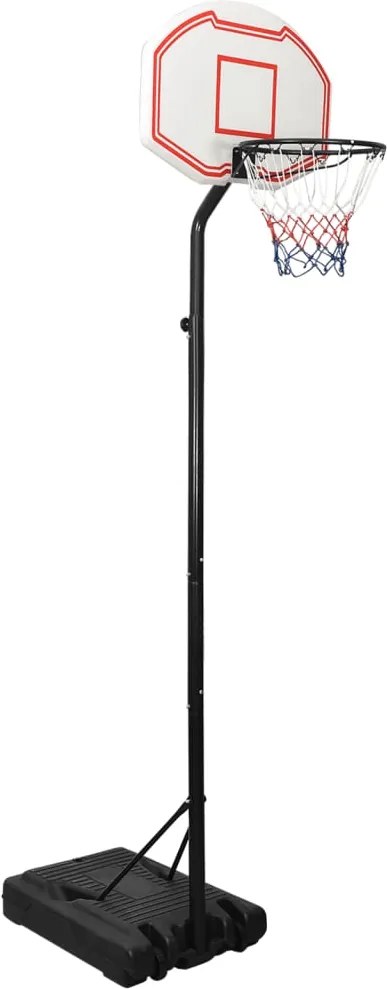 vidaXL Suport pentru coș de baschet, alb, 282-352 cm, polietilenă