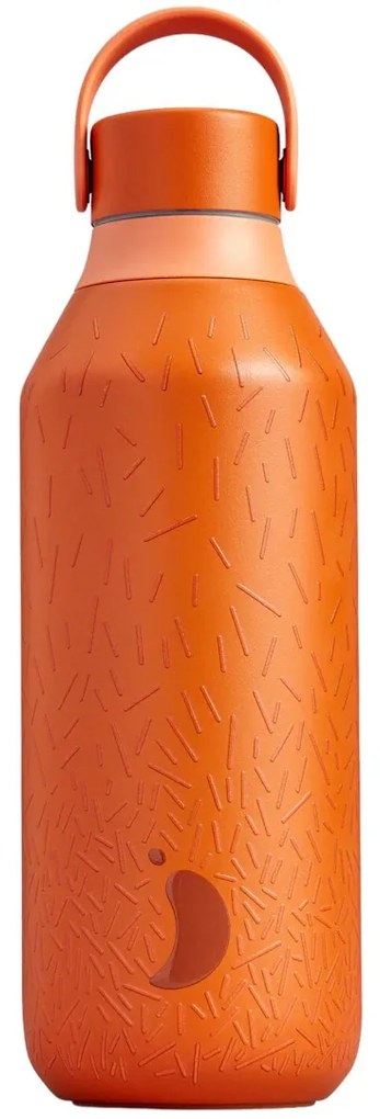 Sticlă termos Chilly's Bottles - Fire Orange 500ml, ediția Elements/Series 2