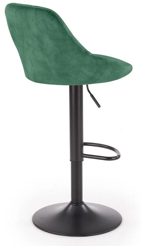 Scaun de bar Archer, verde/negru