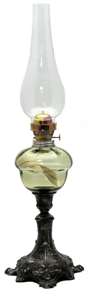 Lampă cu gaz lampant BARBORA 54 cm verde-pădure