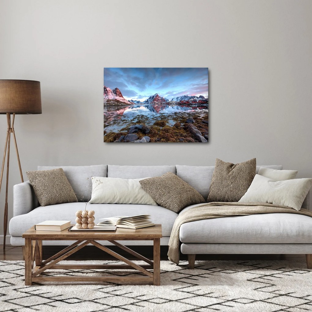 Tablou - Răsărit de soare deasupra Reine (70x50 cm)
