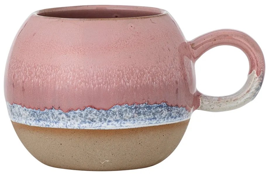 Cană roz din gresie 410 ml Paula – Bloomingville