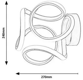 Aplică LED Rabalux 5694 AMBROSIO LED/11W/230V