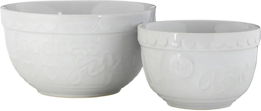 Set 2 boluri din ceramică Premier Housewares, alb