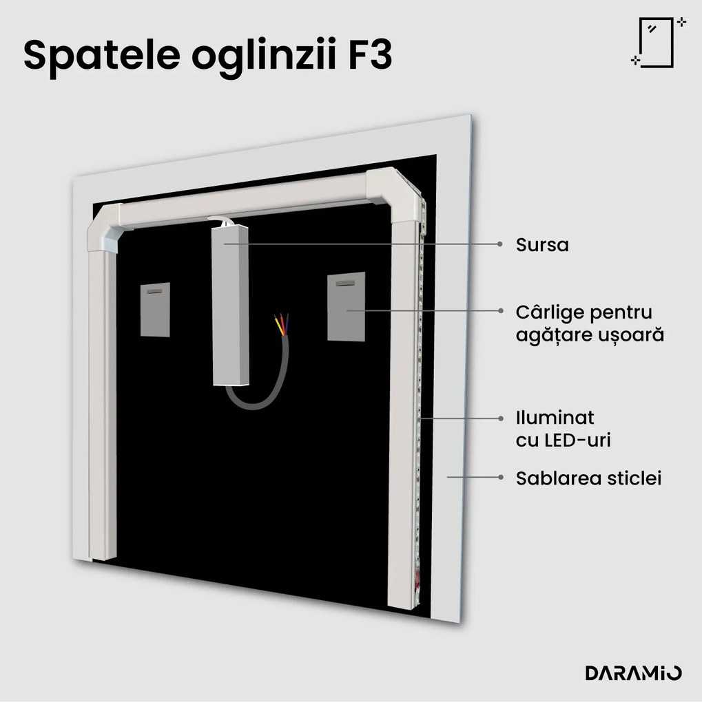 Oglindă cu iluminare LED F3