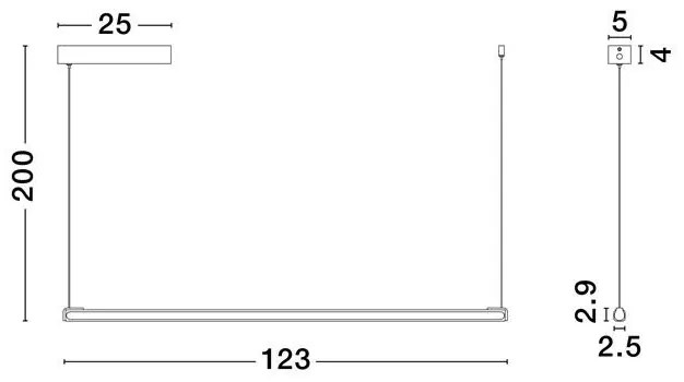 Lustra LED suspendata design minimalist LIOS