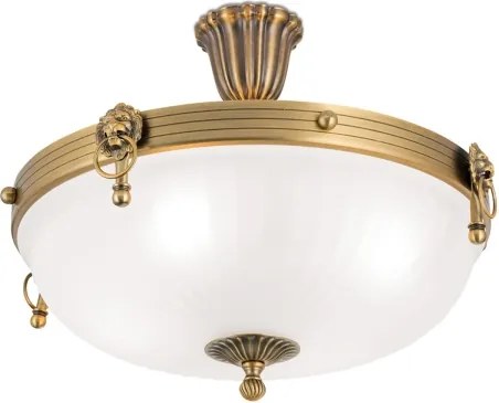 Abajur din sticlă universal ROCCA pentru soclu E27, Ø 40 cm, alb