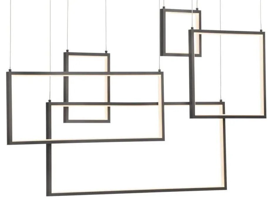 Lustră LED dimabilă pe cablu Redo 01-2318 PLANA LED/80W/230V negru