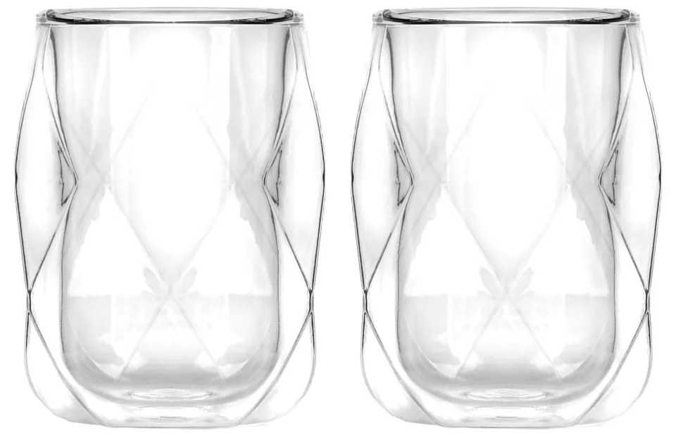 Căni 2 buc. pentru espresso/cu perete dublu 100 ml Geo – Vialli Design