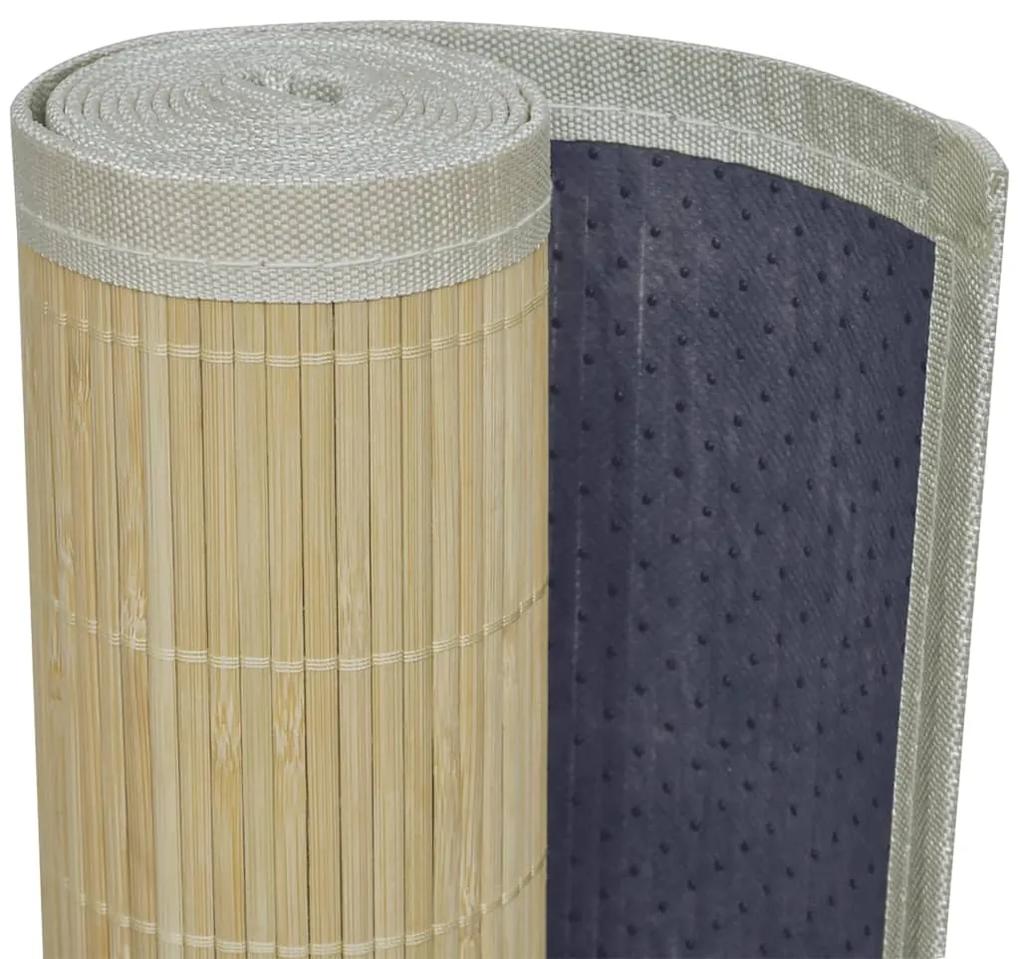 Covor din bambus, natural, 100 x 160 cm Maro deschis, 100 x 160 cm