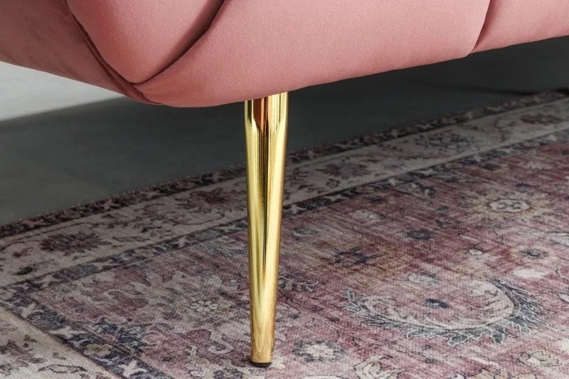 Canapea 3 locuri design elegant Noblesse, roz