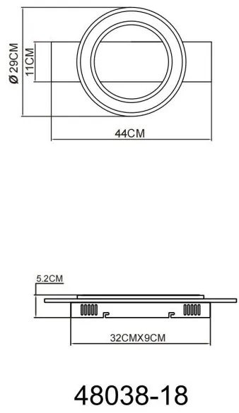 Plafoniera LED design decorativ JAYDEN 18W
