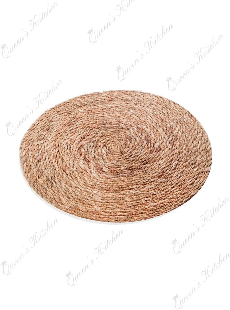 Suport farfurie MLN-30226, maro, bambus, 35 cm