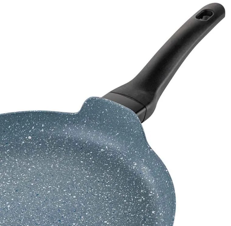 Tigaie pentru clatite Luigi Ferrero Prima FR-2832, 28x3 cm, Acoperire antiaderenta cu efect de marmura, Inductie, Albastru inchis