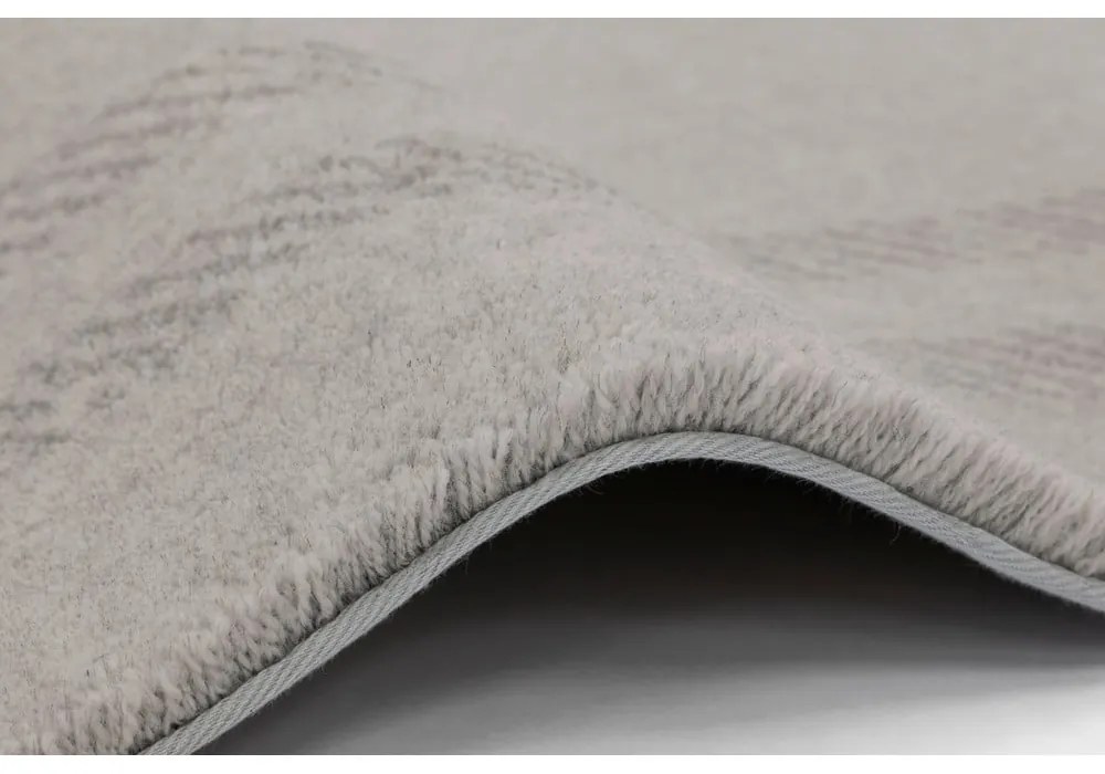 Covor crem din lână 160x240 cm Calisia M Grid Rim – Agnella