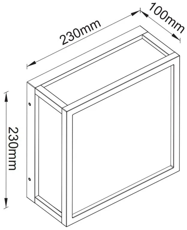 Plafoniera exterior, Protectie IP65, UTAH gri MA-8378