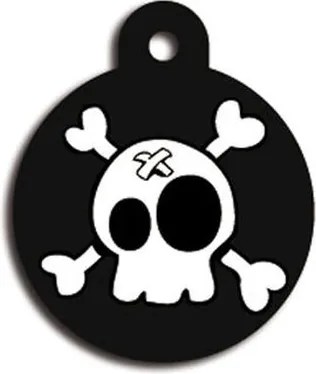 Placă de identificare pentru guler Imarc Circle Negru